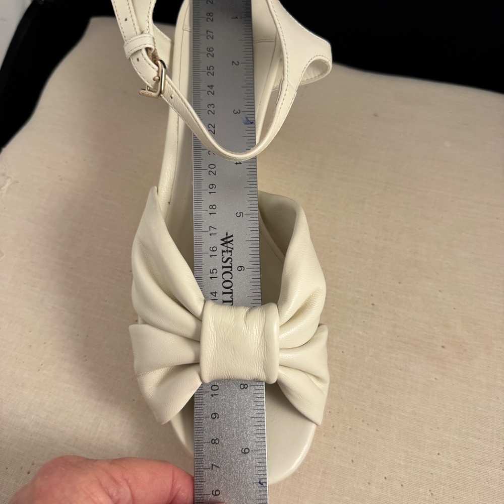 New In Box Jimmy Choo Heloise 80 White Suede Platform Sandals Size 39 - Picture 7 of 10